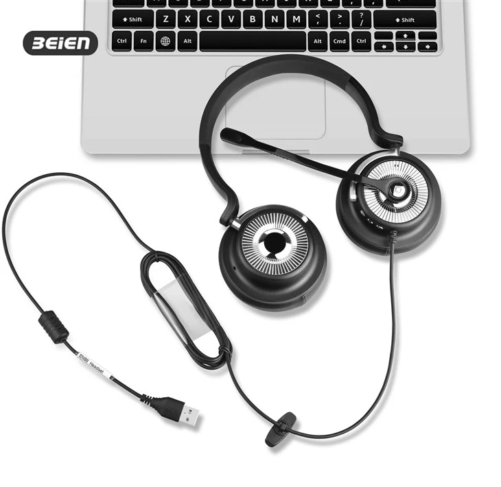 Noise Cancelling USB Headset With Mic For Gamer factory