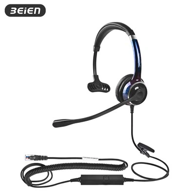 Mono trokšņa atcelšana vadu austiņas ar mikrofonu